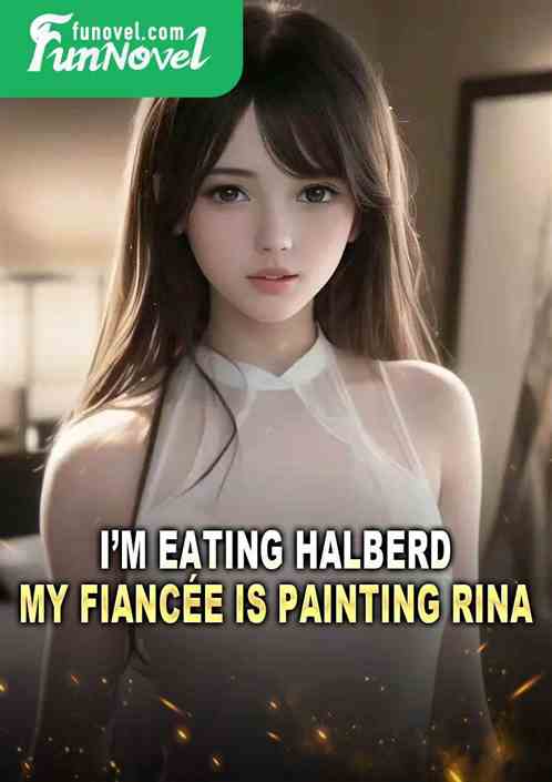 Im eating halberd, my fiance is painting Rina