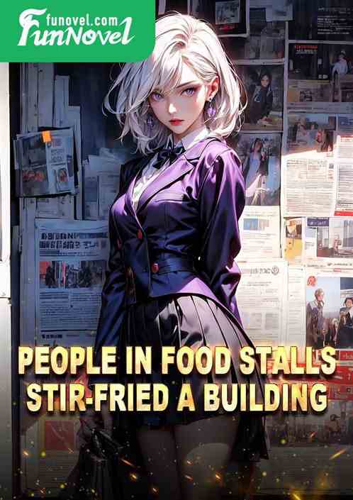 People in food stalls, stir-fried a building