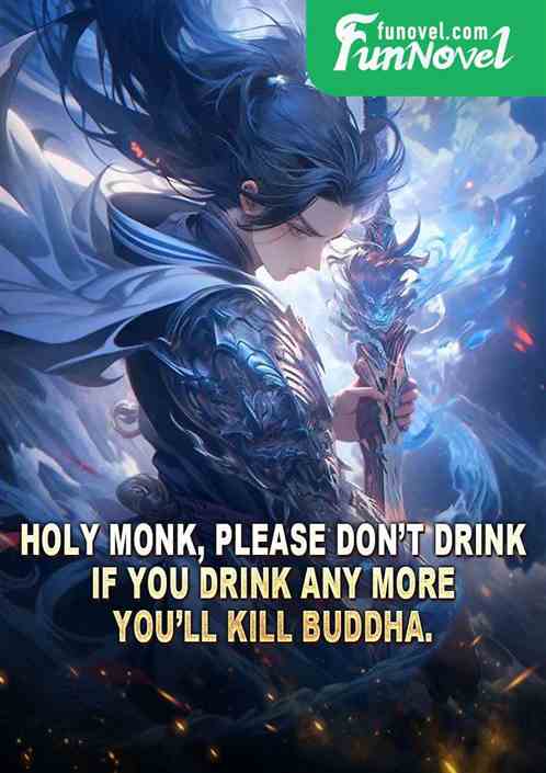 Holy monk, please dont drink, if you drink any more, youll kill Buddha.