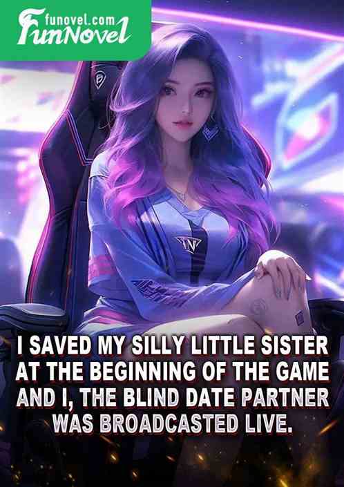 I saved my silly little sister at the beginning of the game, and I, the blind date partner, was broadcasted live.