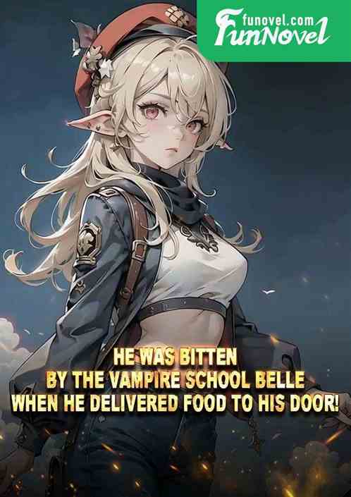 He was bitten by the vampire school belle when he delivered food to his door!