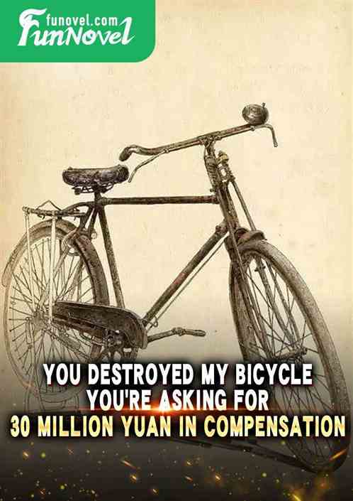 You destroyed my bicycle, youre asking for 30 million yuan in compensation