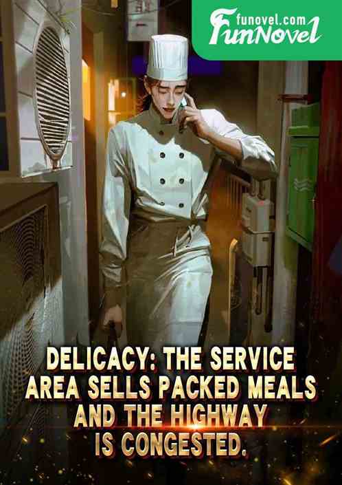 Delicacy: The service area sells packed meals, and the highway is congested.