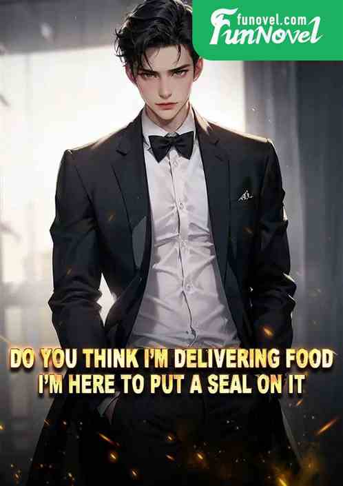 Do you think Im delivering food? Im here to put a seal on it